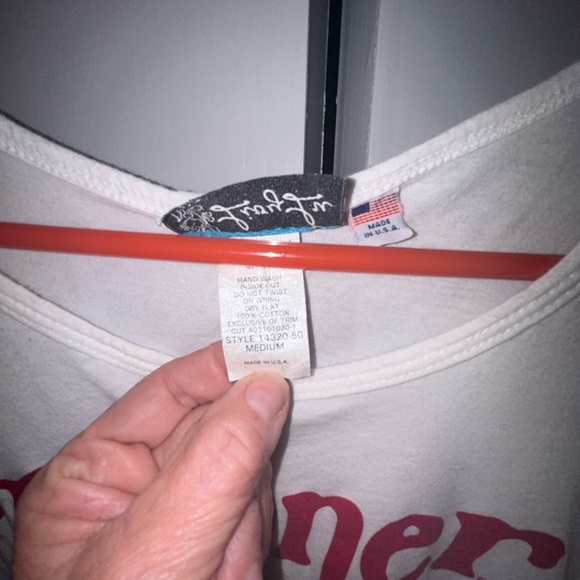 50% off w ♥️ OU Oklahoma Sooner Livy lue Tshirt Womens M state of mind - Picture 3 of 8